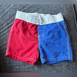Baby Gap | 18-24 months boy swim shorts the original colorblock red and blue